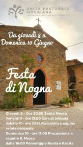 Read more about the article Festa di Nogna dal 8 all 11 giugno 2023