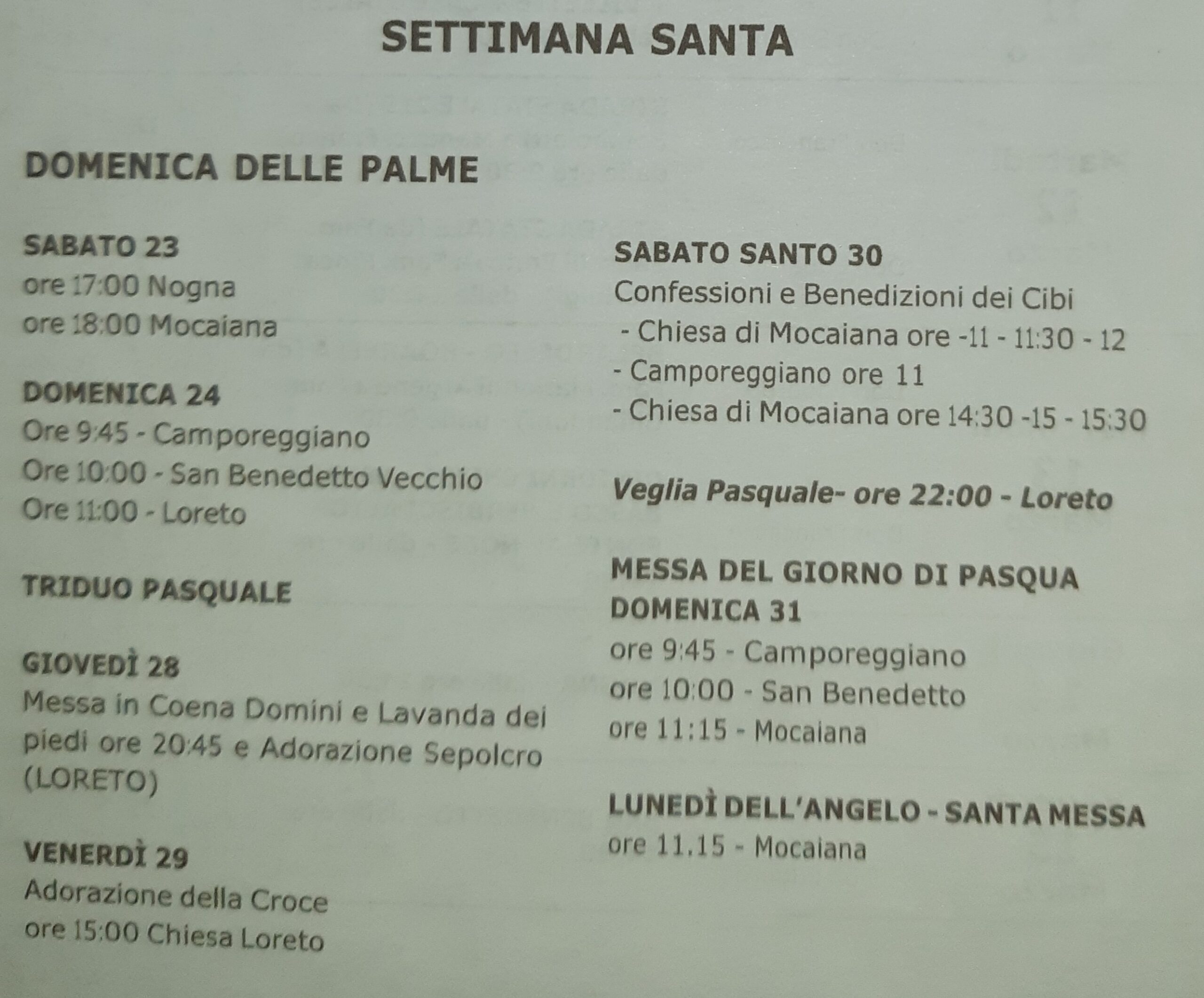 You are currently viewing SETTIMANA SANTA